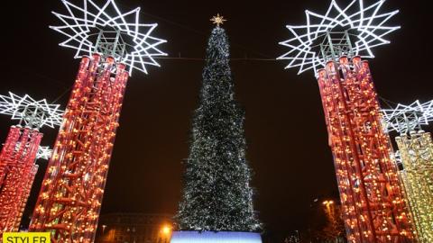 Главную елку Украины признали лучшей в Европе