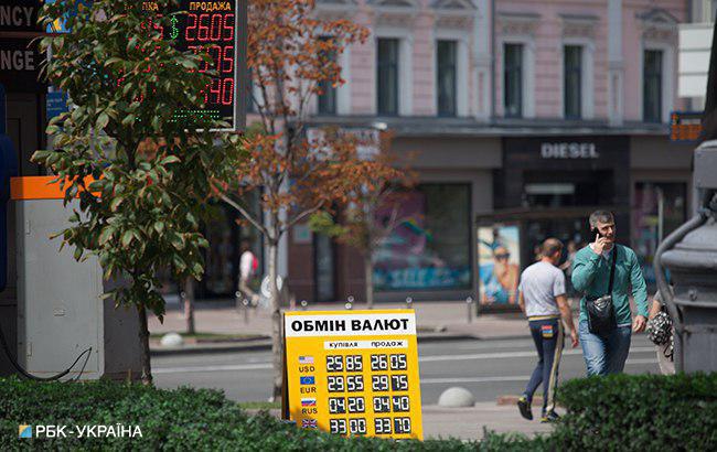 Готівковий курс долара у продажу підвищився до 26,13 гривні/долар