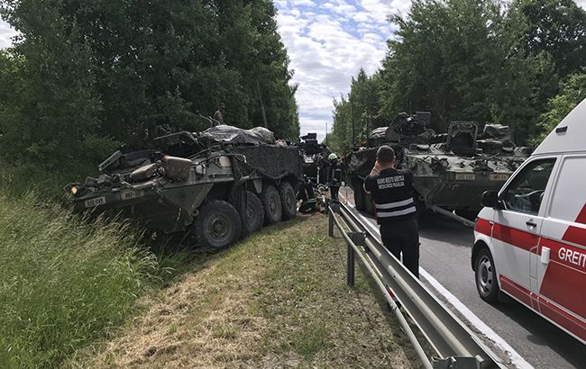 У Литві зіткнулися бронетранспортери США, 13 постраждали