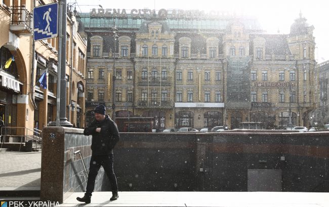 В Києві прогнозують мокрий сніг