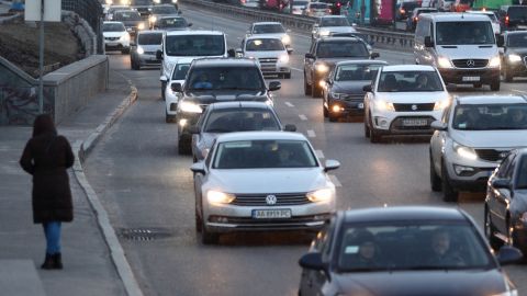 Киев сковали пробки: карта