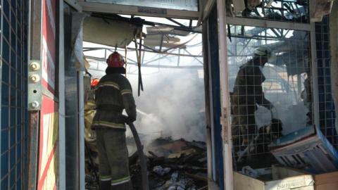 У Слов&rsquo;янську виникла пожежа на Центральному ринку