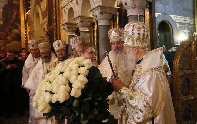 Тимошенко назвала Філарета духовним лідером нації