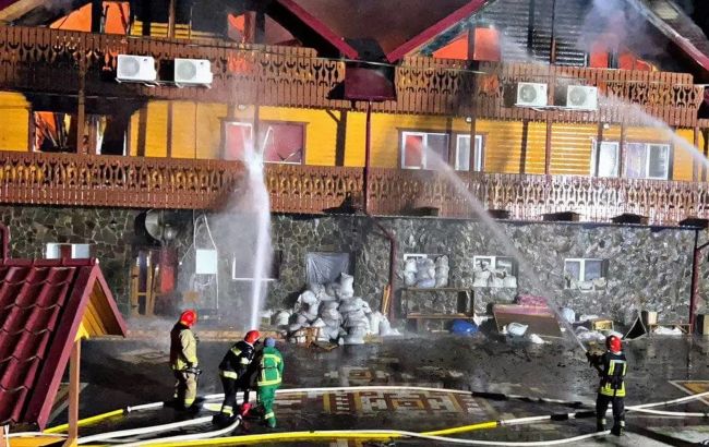 На Прикарпатье произошел пожар в санатории, где отдыхали около 150 детей