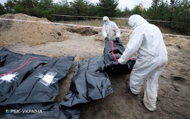 У Лимані завершили ексгумацію на місці масового захоронення українських військових