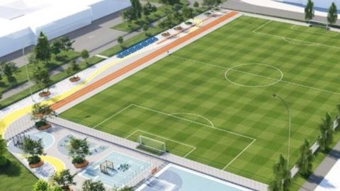 У Дніпрі для школярів будують цілий спорткомплекс зі стадіоном