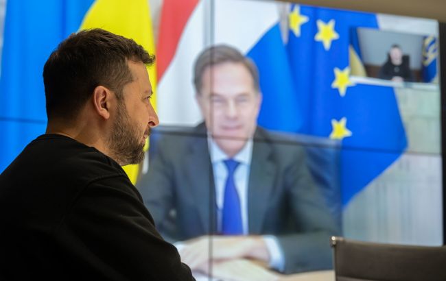 Зеленський обговорив з прем'єром Нідерландів оборонні потреби України та санкції проти РФ