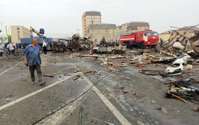 Через вибух у російській Махачкалі загинули 27 людей, багато постраждалих