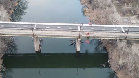 В Луганской области открыли мост между Лисичанском и Северодонецком