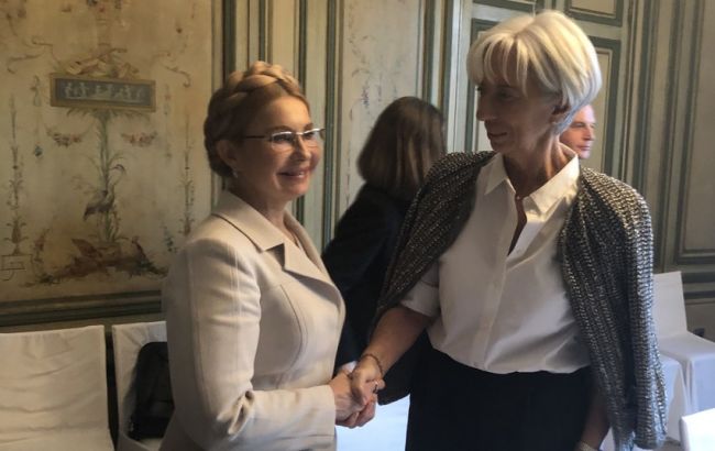 Тимошенко пояснила Лагард, як знизити ціну на газ для українців