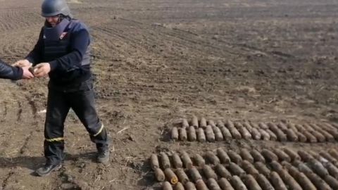 Пиротехники ликвидировали боеприпасы времен Второй мировой войны в Винницкой области
