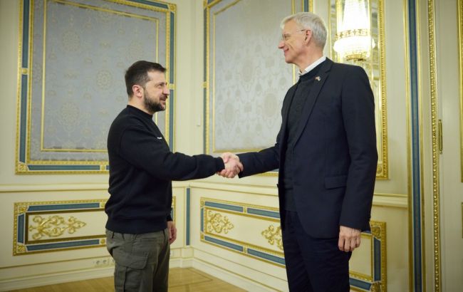 Зеленский встретился с премьером Латвии (видео)