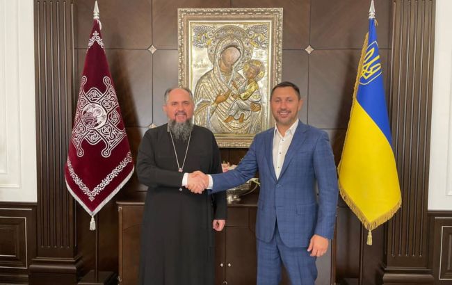 Стрихарский обсудил с Епифанием законопроект о службе военного капелланства