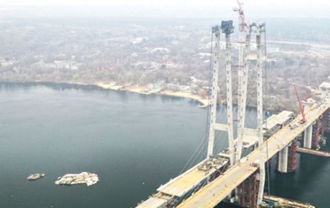 У Запоріжжі цього тижня змонтують усі ванти на найвищому вантовому мосту України