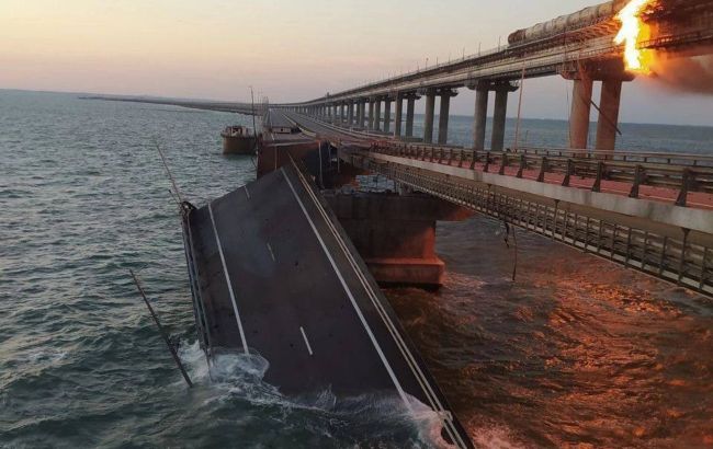 В РФ не дают прогнозы по ремонту Крымского моста, но заявляют о коридоре через "новые регионы"