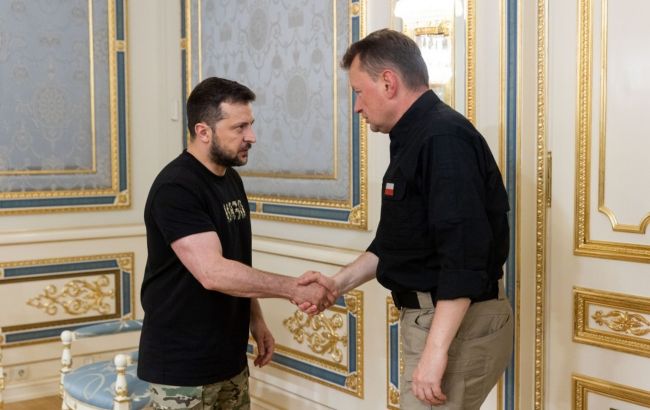 Зеленський зустрівся з міністром оборони Польщі