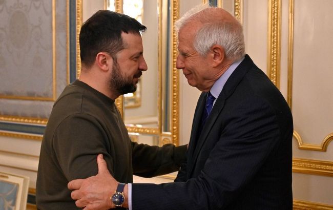 Зеленский встретился с Боррелем: обсудили дополнительные поставки боеприпасов, дронов и ПВО