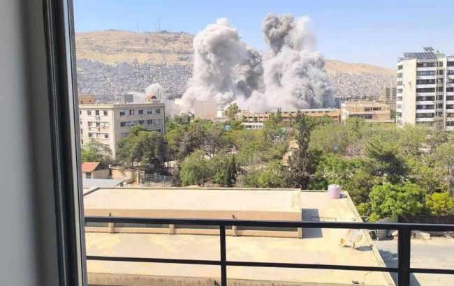 Израиль нанес мощные удары по Генштабу и президентскому дворцу в Дамаске (видео)