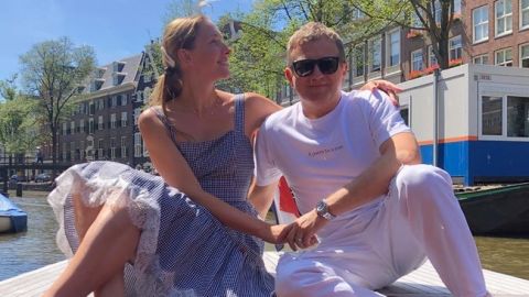 Шикарний вид! Щасливі Осадча з Горбуновим і сином насолодилися прогулянкою по Дніпру