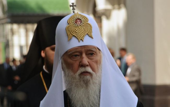 Киевский патриархат на Донбассе не может свободно проводить богослужения, - Филарет