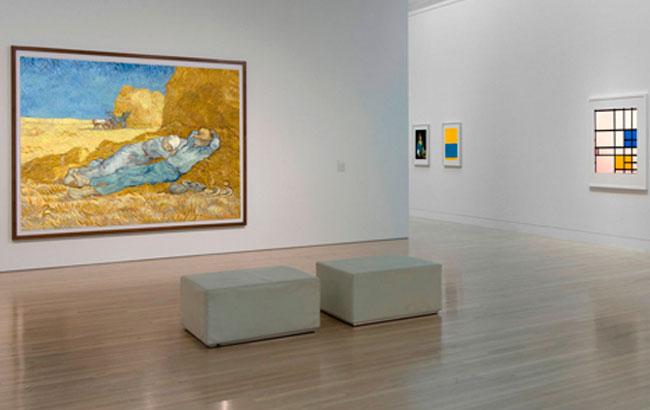 10 картин известных художников в сине-желтых цветах