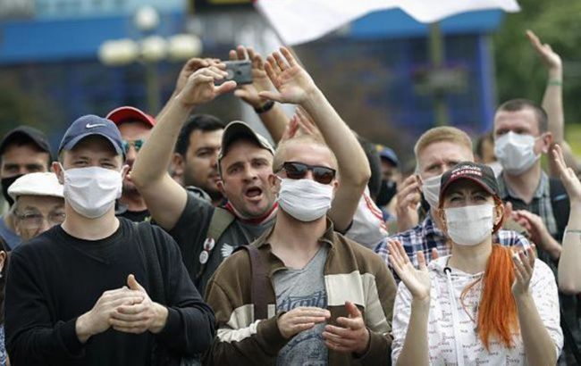У Білорусі затримали більше 100 осіб під час протестів