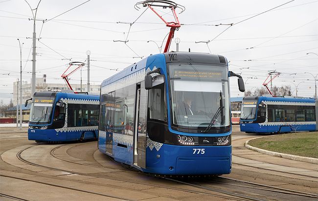 В Киеве изменено движение трамваев