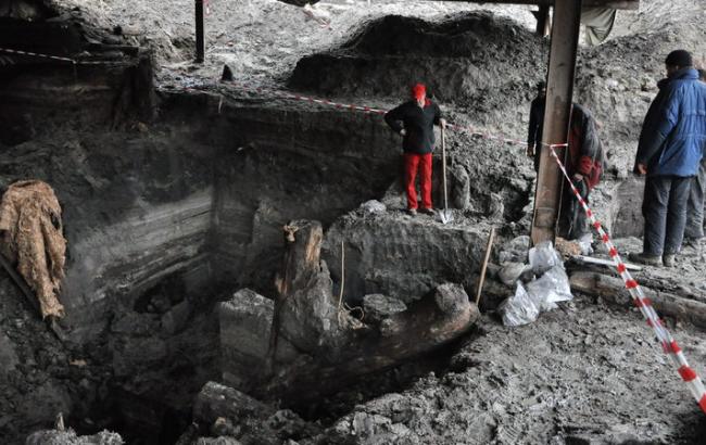 Раскоп на Почтовой площади засыпан грунтом в целях консервации, - Центр археологии Киева