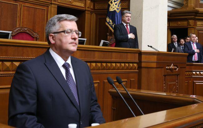 Виступ Коморовського в Раді (відео)