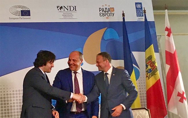 Украина, Грузия и Молдова подписали заявление о Межпарламентской ассамблее