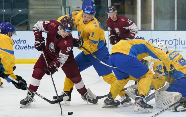 Хоккейная сборная Украины проиграла Латвии на Универсиаде на последней секунде овертайма