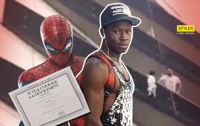 "Людина-павук" з Парижа отримав нагороду за порятунок дитини