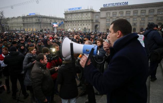 В Минске проходит массовая акция протеста