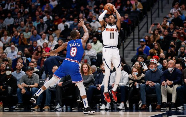 Плеймейкер "Денвера" оформил победный трехочковый под сирену: момент дня в НБА