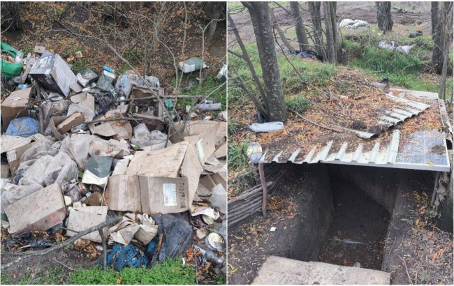 Купи сміття та вкрадені сонячні панелі: з'явились нові фото позицій окупантів у Херсонській області