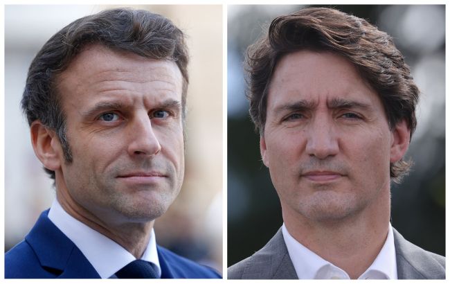 Макрон та Трюдо обговорили оборонні потреби України та її післявоєнну відбудову