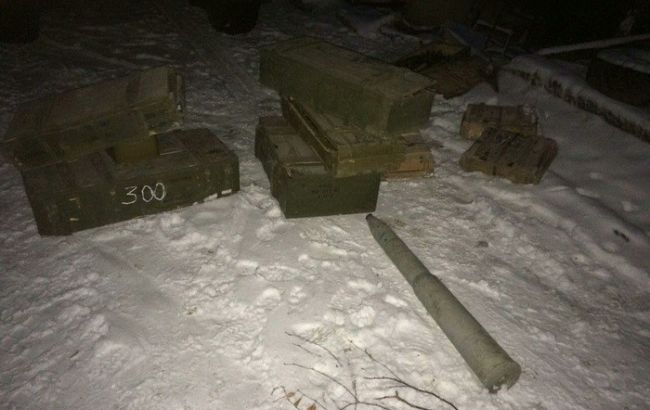 СБУ виявила дві схованки зі зброєю та боєприпасами у зоні АТО