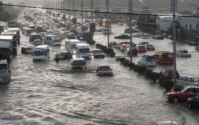 Наводнение в Тбилиси с высоты птичьего полета