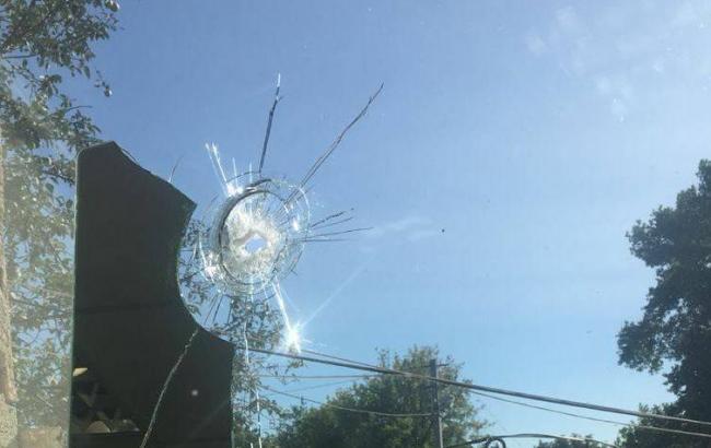 Пограничники показали последствия обстрела КПВВ "Майорское"