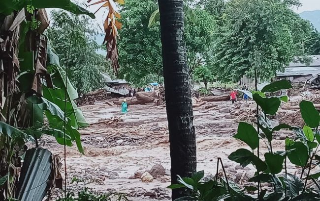 Более 40 человек погибли от оползня и наводнения в Индонезии