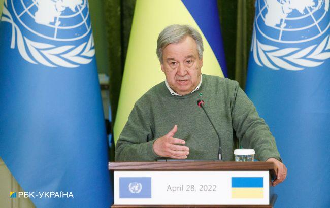 Генсек ООН отреагировал на расстрел украинского бойца под Бахмутом