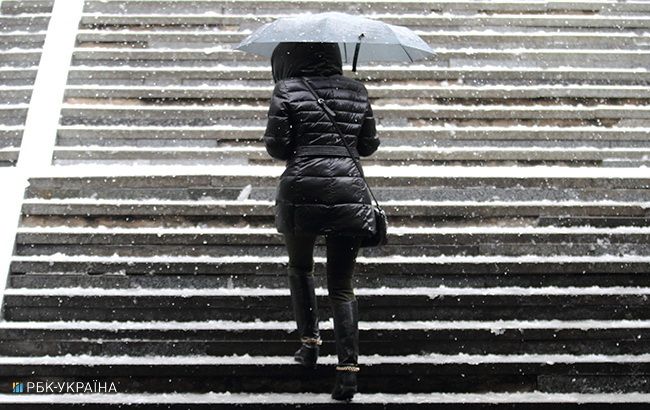 В Києві сьогодні очікується мокрий сніг та ожеледиця