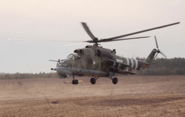 Российские вертолеты Ми-24 нанесли авиаудар на Южнобугском направлении
