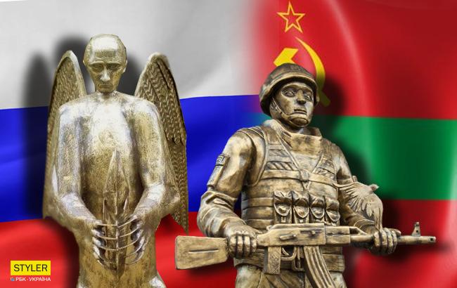 "Озадачит археологов будущего": сеть всколыхнул нелепый памятник российским оккупантам (фото)