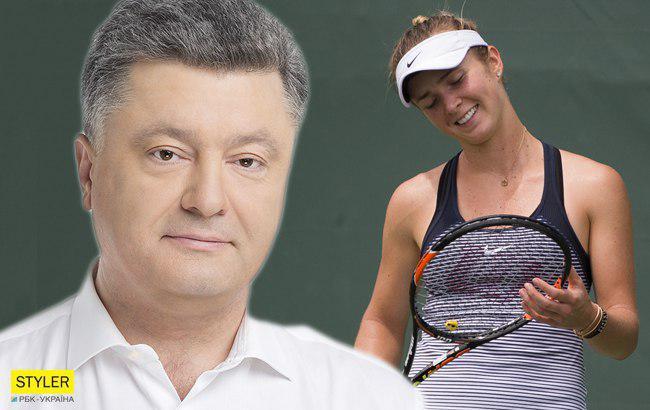 Порошенко привітав кращу українську тенісистку з днем народження