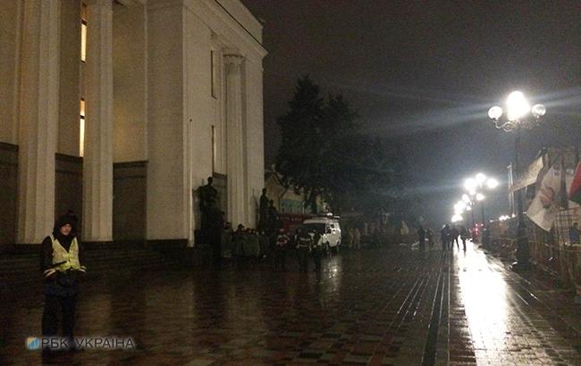 "Віче" під Радою зібрало не більше 150 активістів