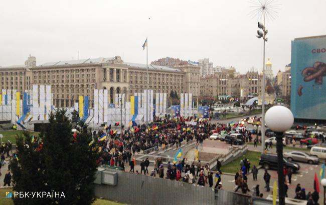 Мітинг у Києві: активісти мають намір організувати штаб у Жовтневому палаці