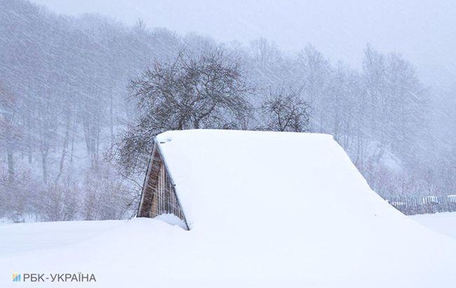 В Карпатах высота снежного покрова почти достигла 30 см