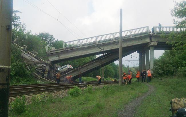 Разрушение моста в оккупированной Ивановке препятствует поставкам вооружения боевикам, - ООС