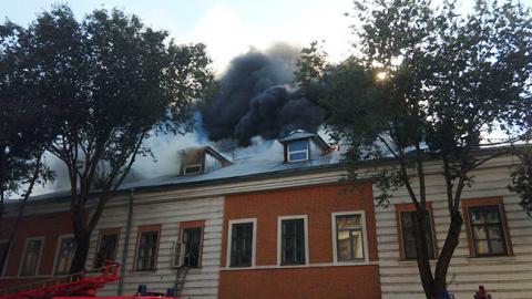 Пожар в Инженерно-педагогической академии локализирован